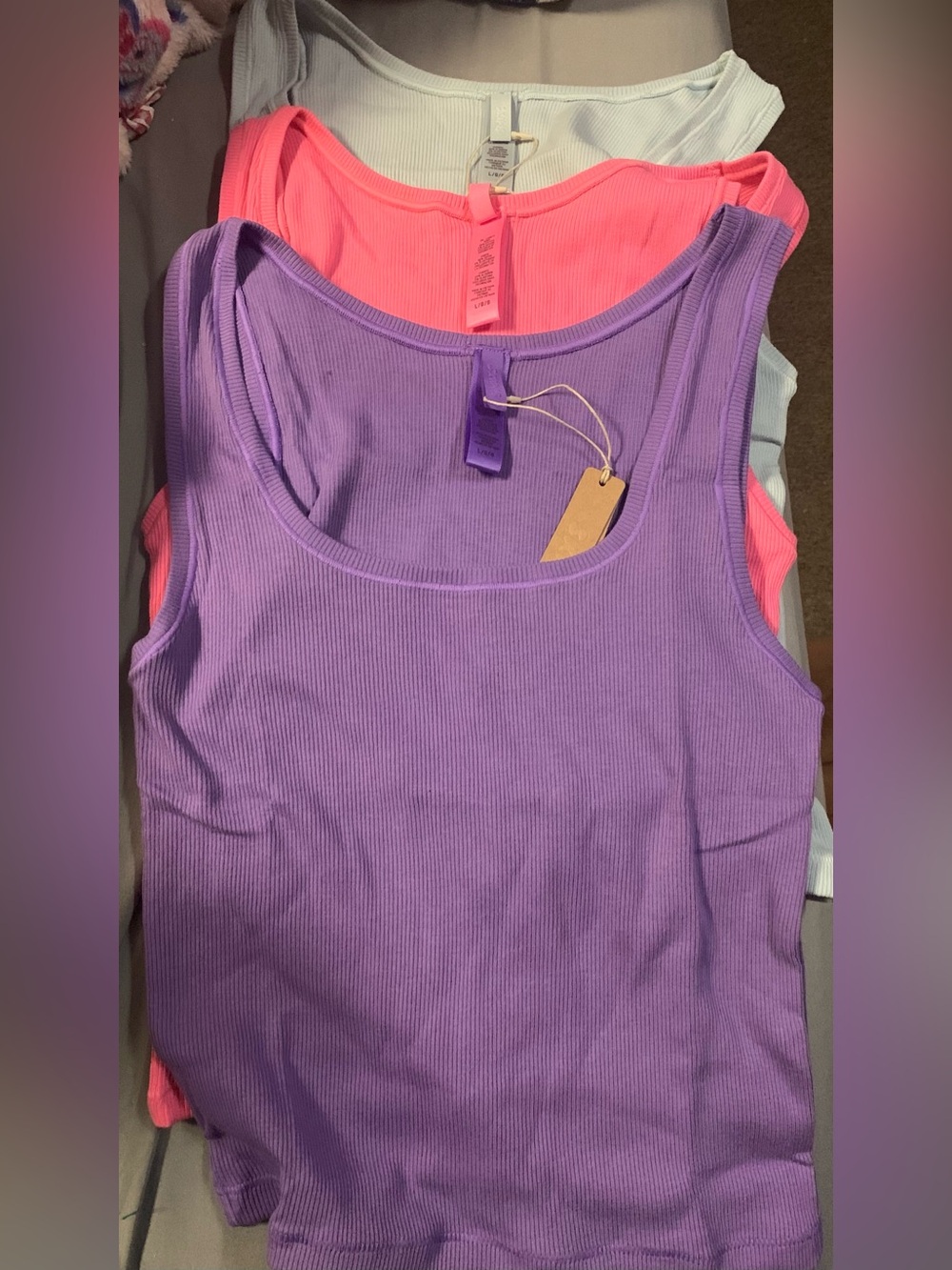 3 SKIMS Ribbed Tank Tops